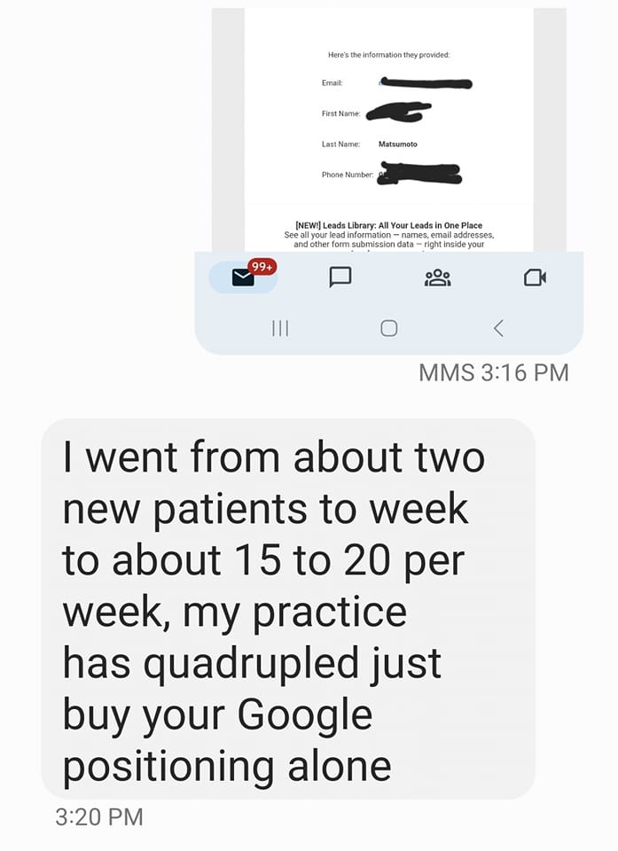 15 to 20 new patients per week