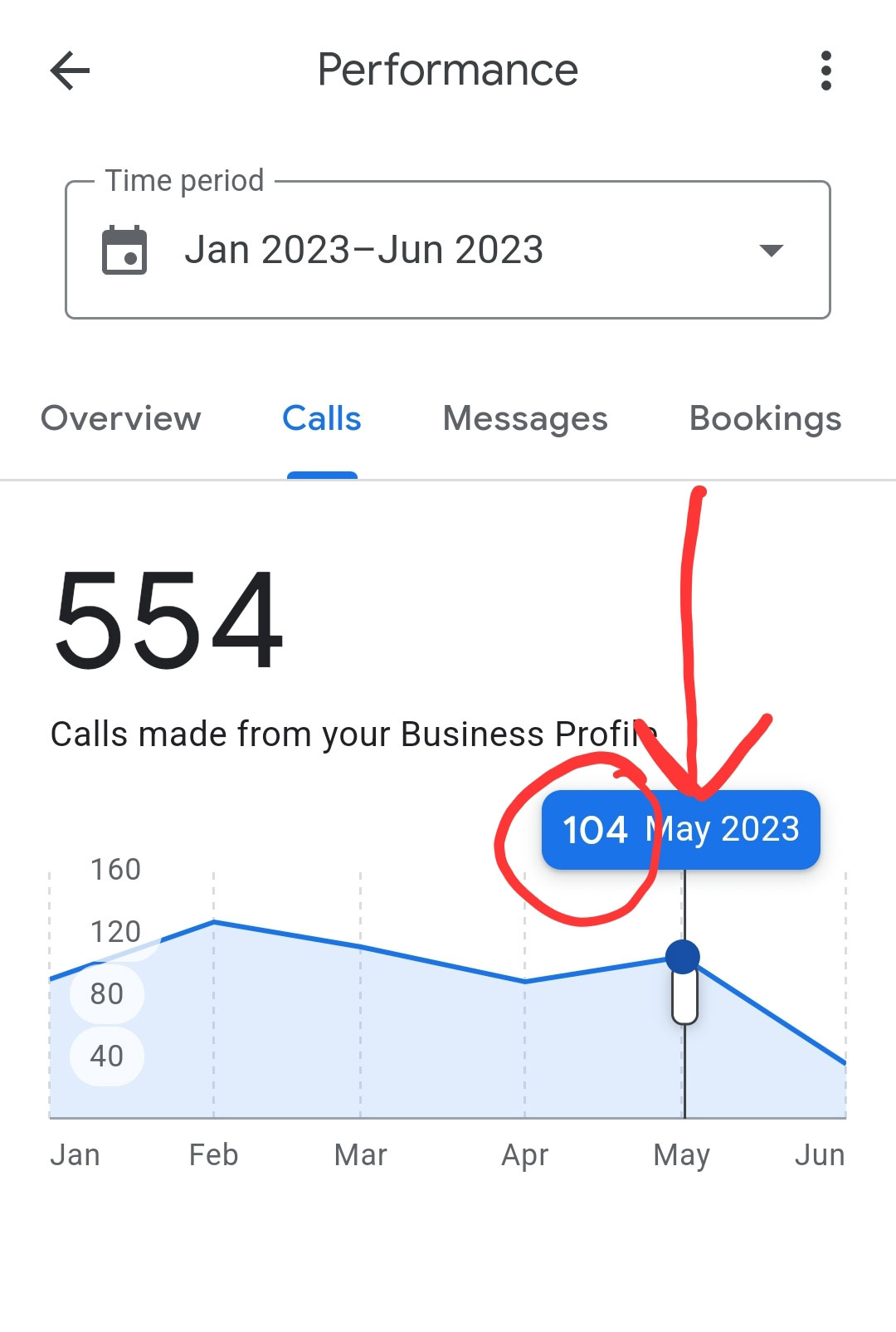 Chiropractor SEO GBP Calls May 2023